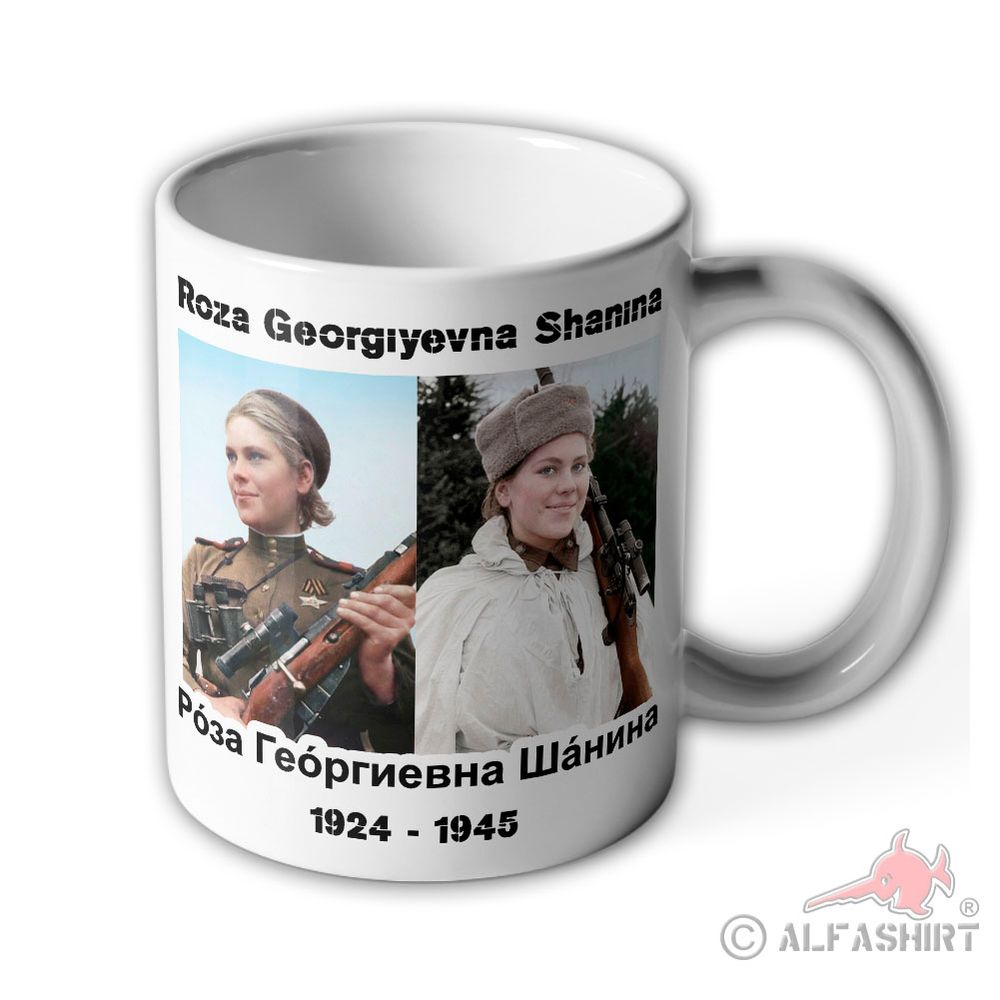 Tasse Roza Georgyevna Shanina Scharfschützin Sniper Russland  #40613