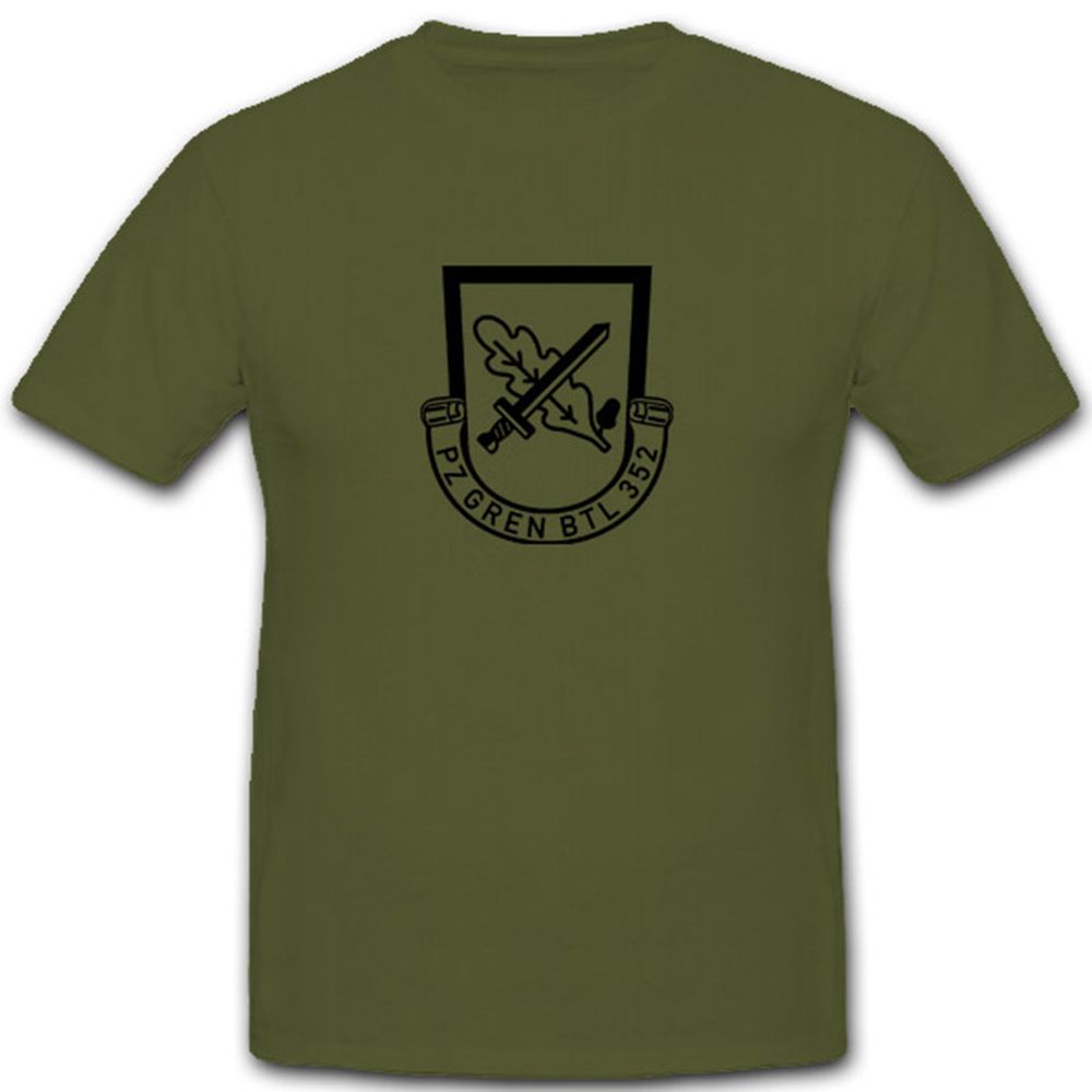 Pzgrenbtl352 Bundeswehr Wappen Abzeichen Mellrichstadt 352 - T Shirt #3697