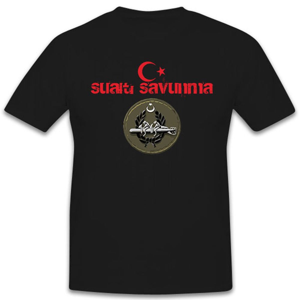 SAS Savunma Badge Crests Logo Türkiye Turkey Army EOD- T Shirt # 12628