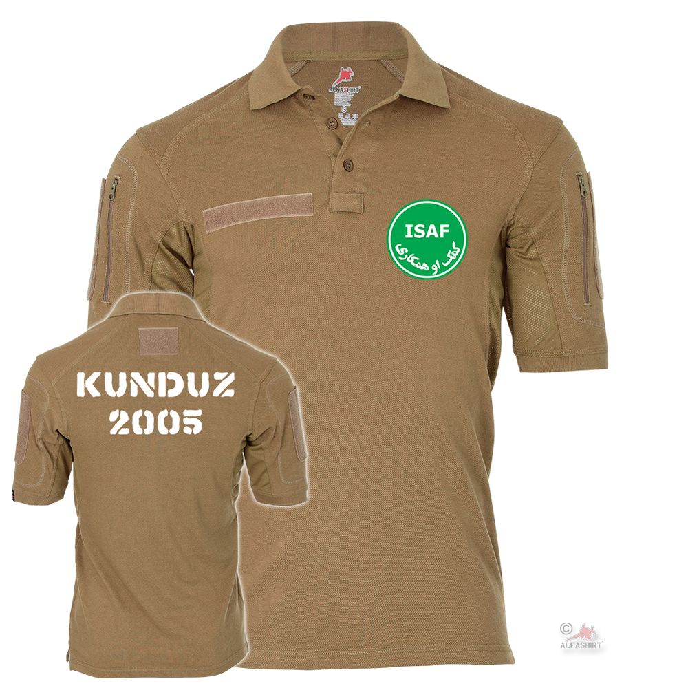 Tactical polo shirt Alfa - ISAF veteran Kunduz 2005 foreign assignment # 19052