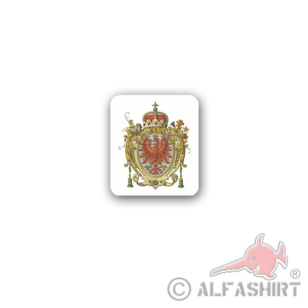 Sticker Scarred County Gorizia and Gradisca Prince Adel 6x7cm A3241