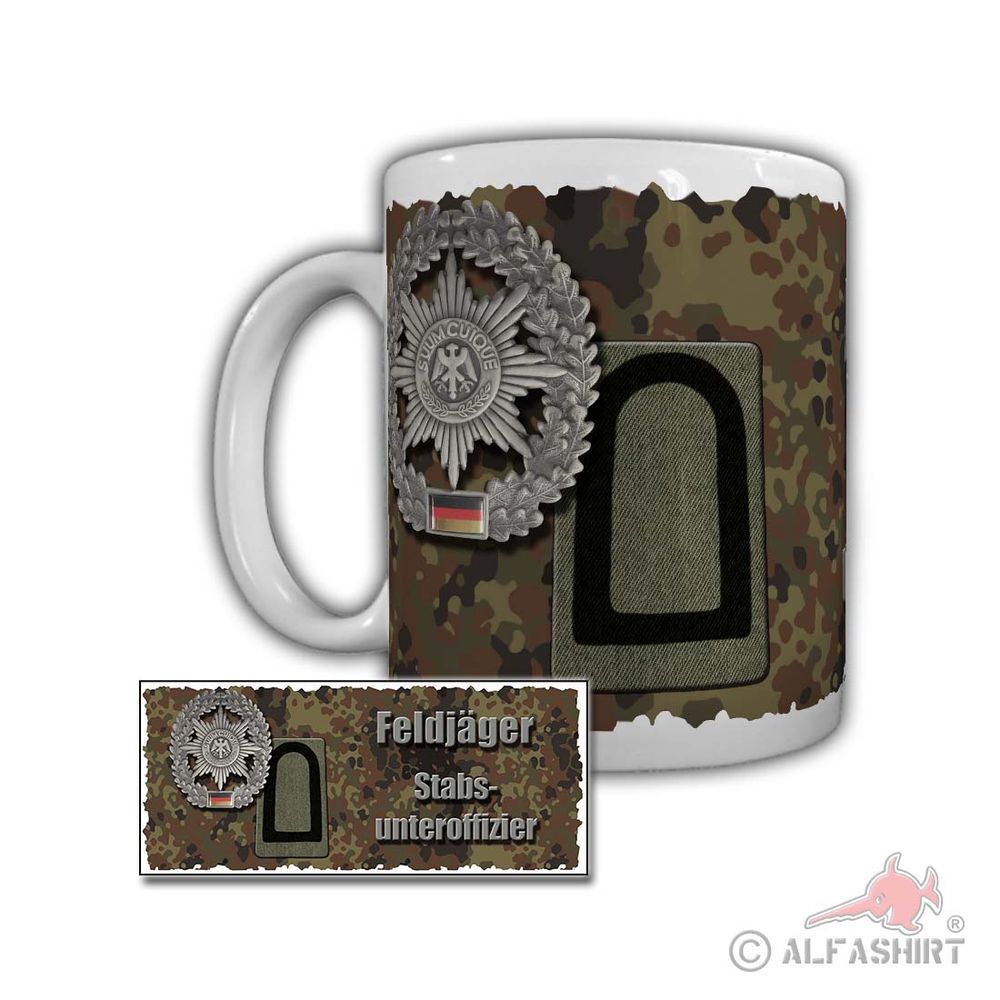 Tasse Feldjäger Stabsunteroffizier Schleswig Holstein Hamburg Bundeswehr #29496