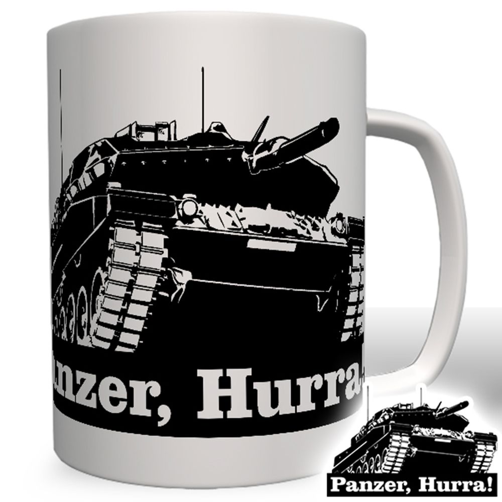 Panzer, Hurra! Panzerfahrzeug Panzerkampfwagen Leopard Tasse Becher Kaffee #5417