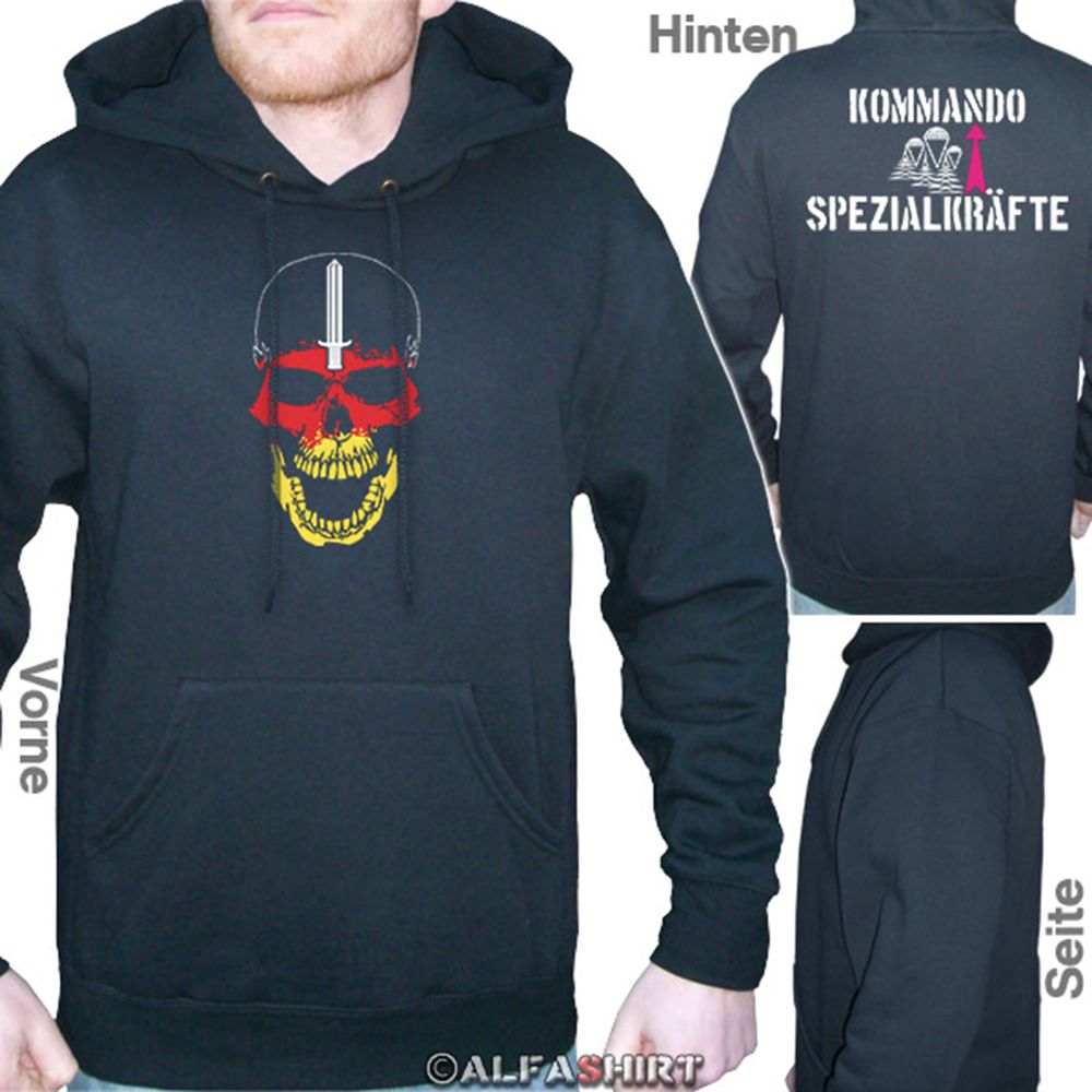 KSK Kommando Spezialkräfte Totenkopf skull Bundeswehr - Kapuzenpullover #6721  