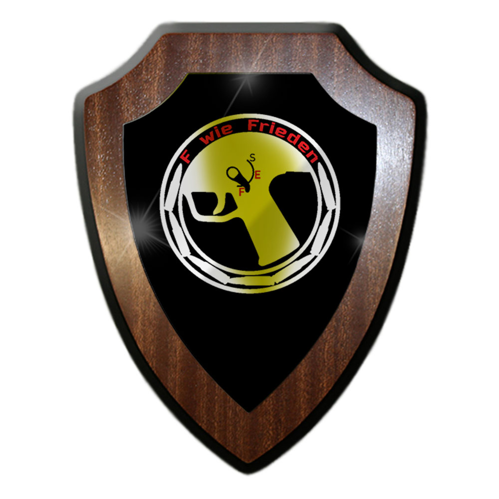 Escutcheon F for Peace Bundeswehr BW Rifle Instructor Feuerstoss # 27966