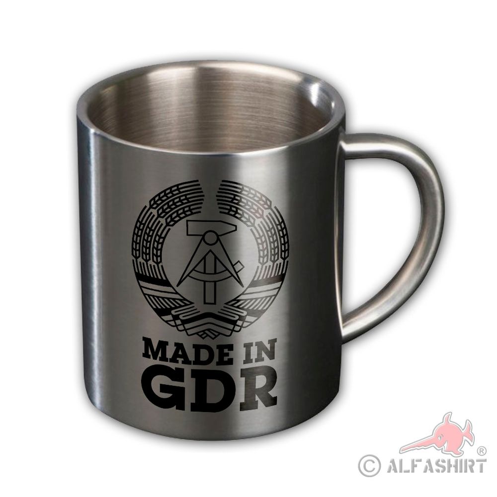 Metal Mug Made in GDR DDR Homeland East Germany German Mug #44266