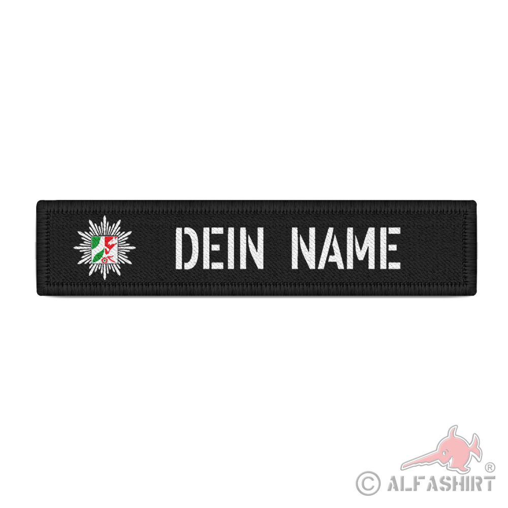 Patch name tag police NRW Velcro strip with name for the uniform #44576
