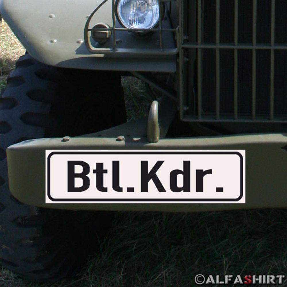 Magnetic shield Btl. Kdr. Battalion Commander for Cars # A186