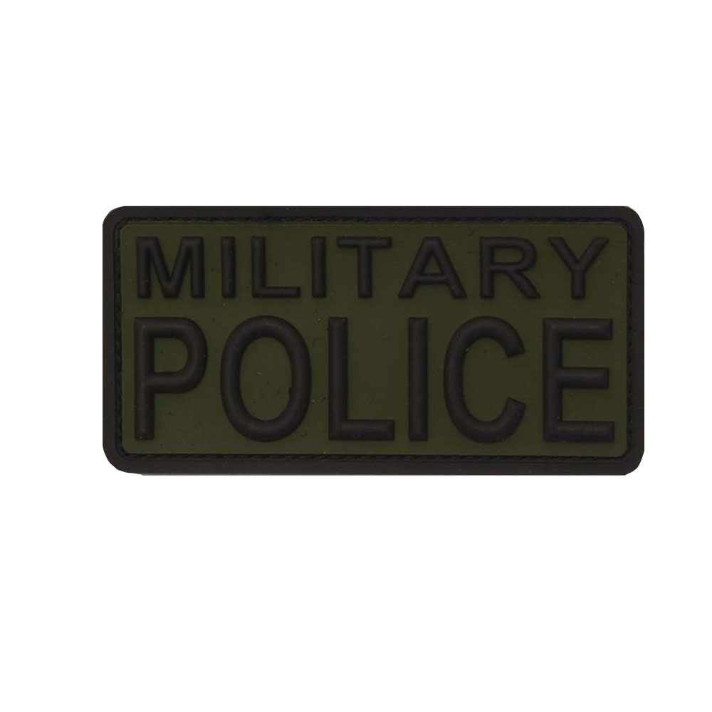 3D Patch MP Military Police oliv Militär Polizei PVC Rubber 4,9x9,8cm #36310