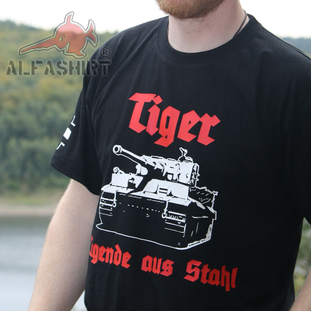 Tiger Legende aus Stahl Panzer Panzerkampfwagen VI Deutschland - T Shirt #13249