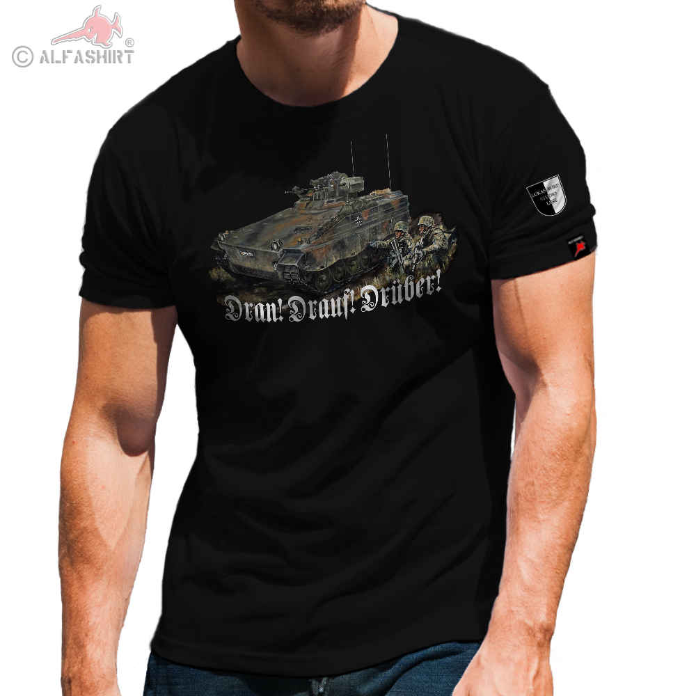 Lukas Wirp Panzer Grenadier Bundeswehr Dran Drauf Drüber Munster T-Shirt#32197