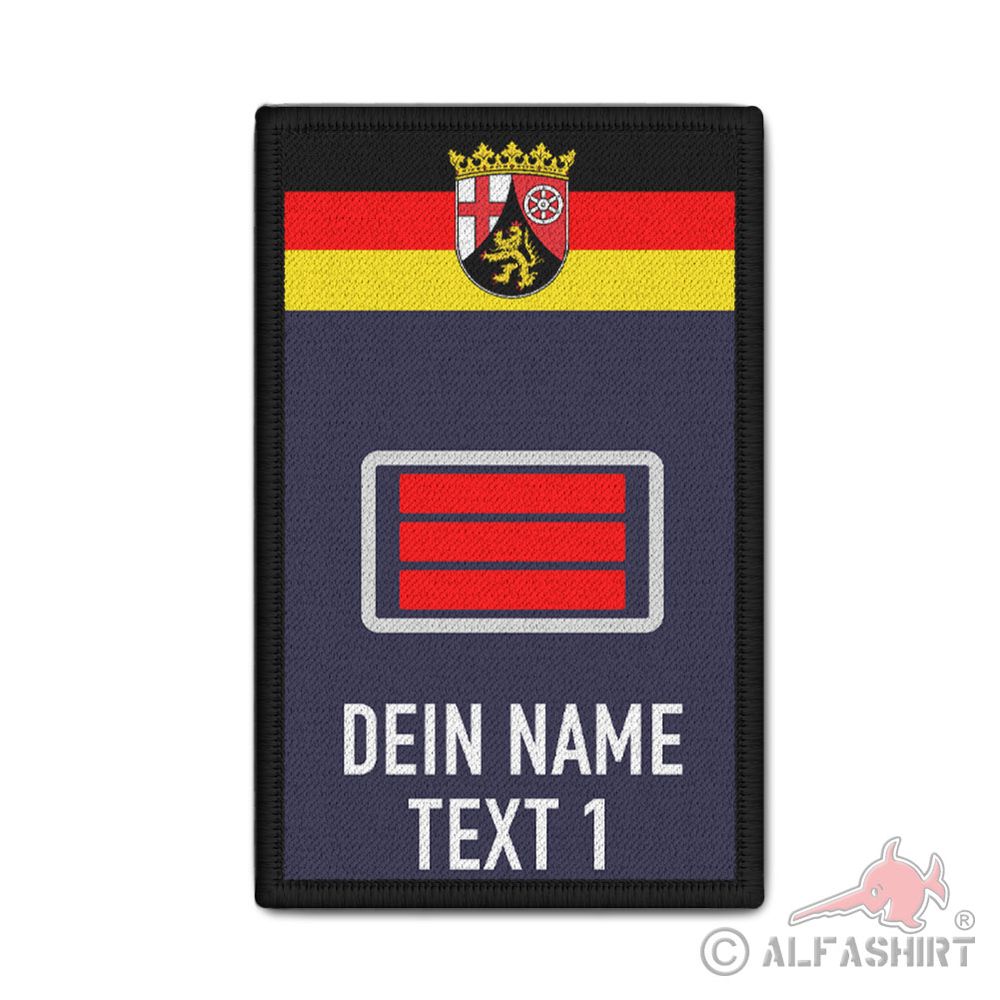 Rank Patch Feuerwehr Hauptbrandmeister RLP Dienstgrad Freiwillige  #40659