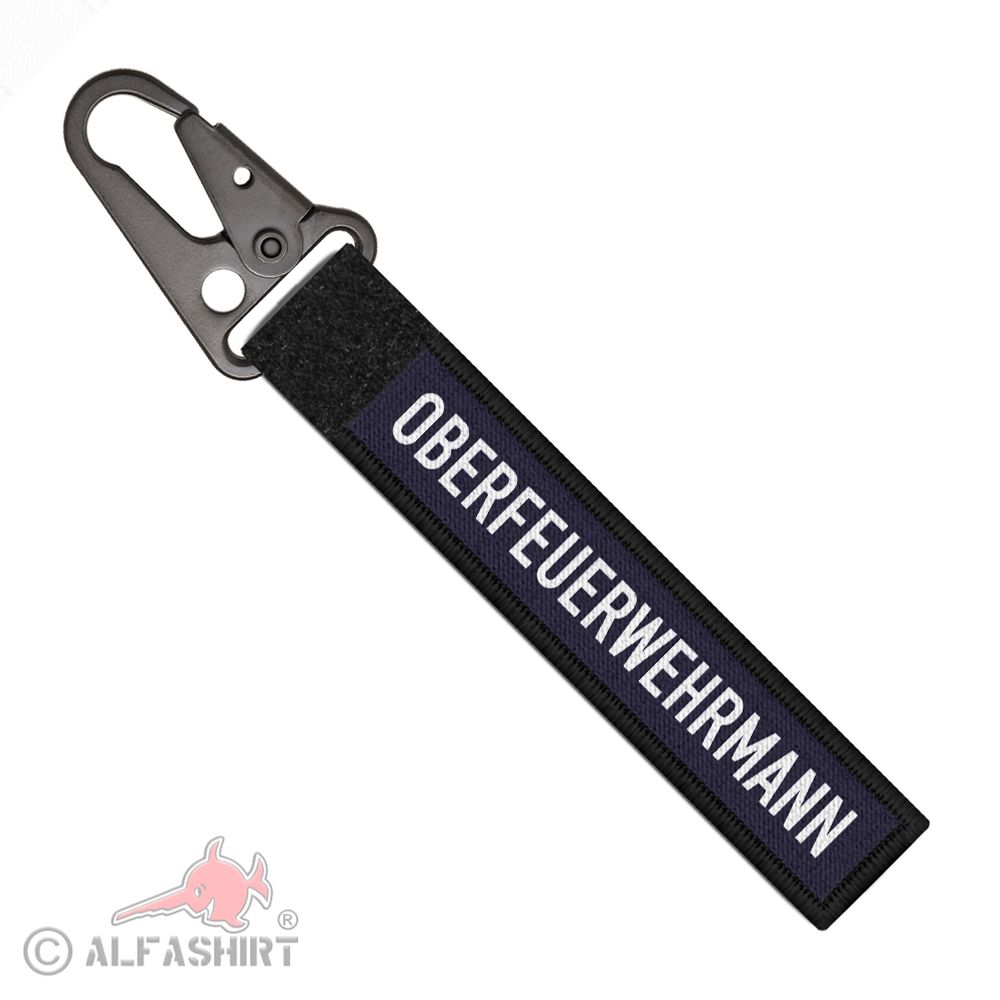 Tactical Keychain Chief Fireman Rank Fire Brigade Patch # 37881