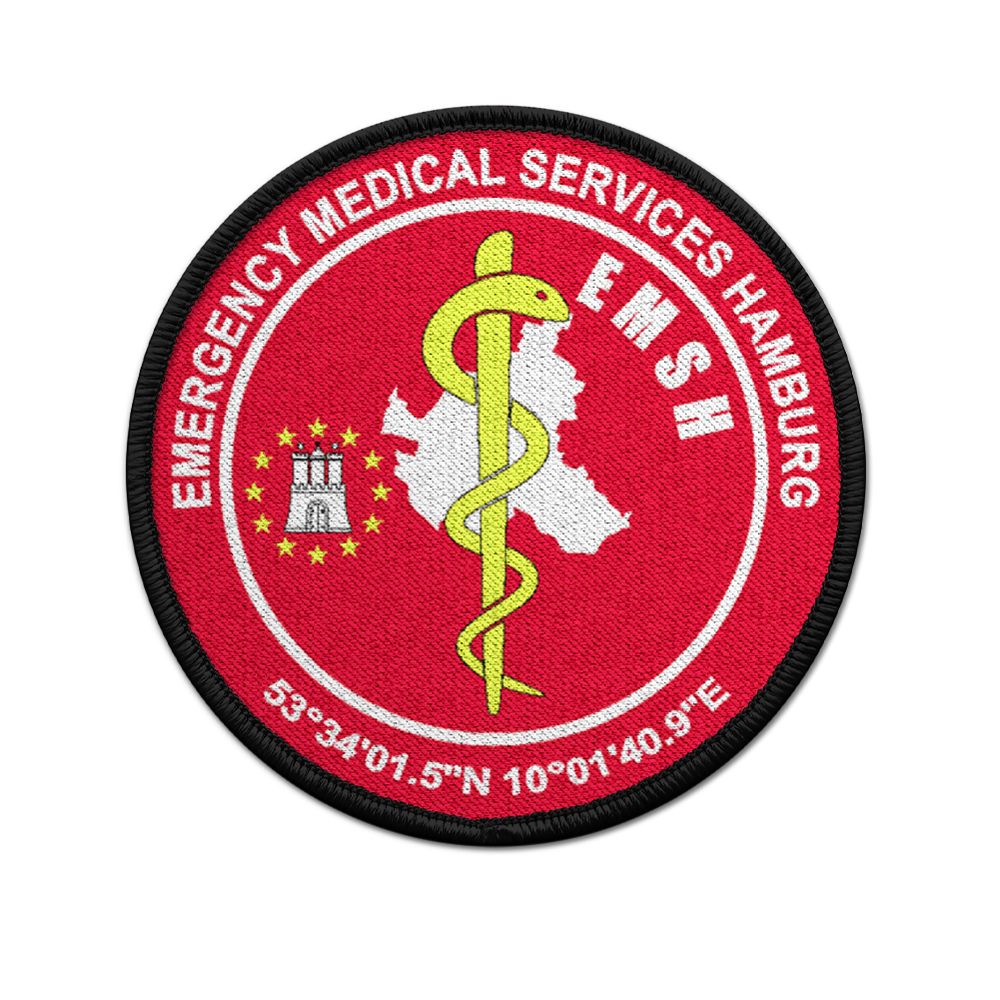 Patch EMSH Rettungsdienst Hamburg Sanitäter Hansestadt Hafen Michael #33054