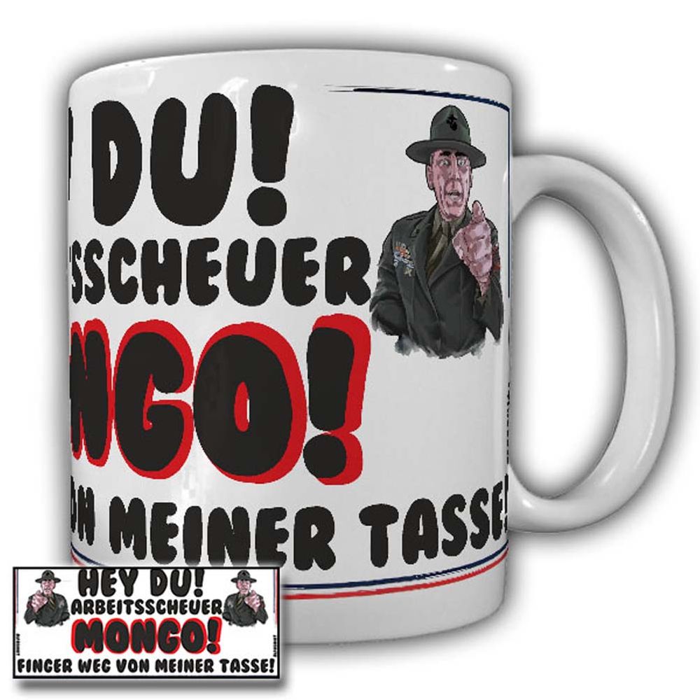 Tasse Finger weg von meiner Tasse Arbeitsscheuer Mongo Arbeitskollege  #23901