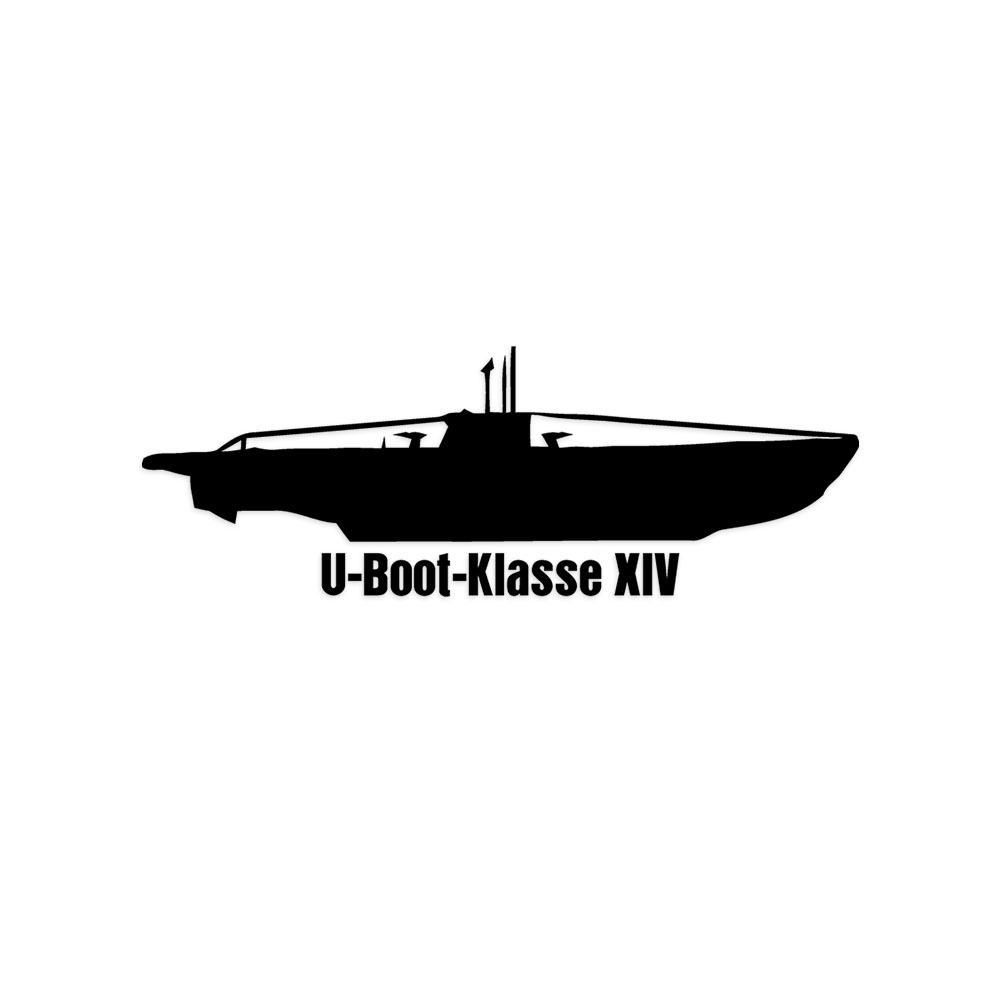 Wandtattoo U-Boot Klasse XIV Milchkuh Seekuh Versorger Treibstoff #A6219