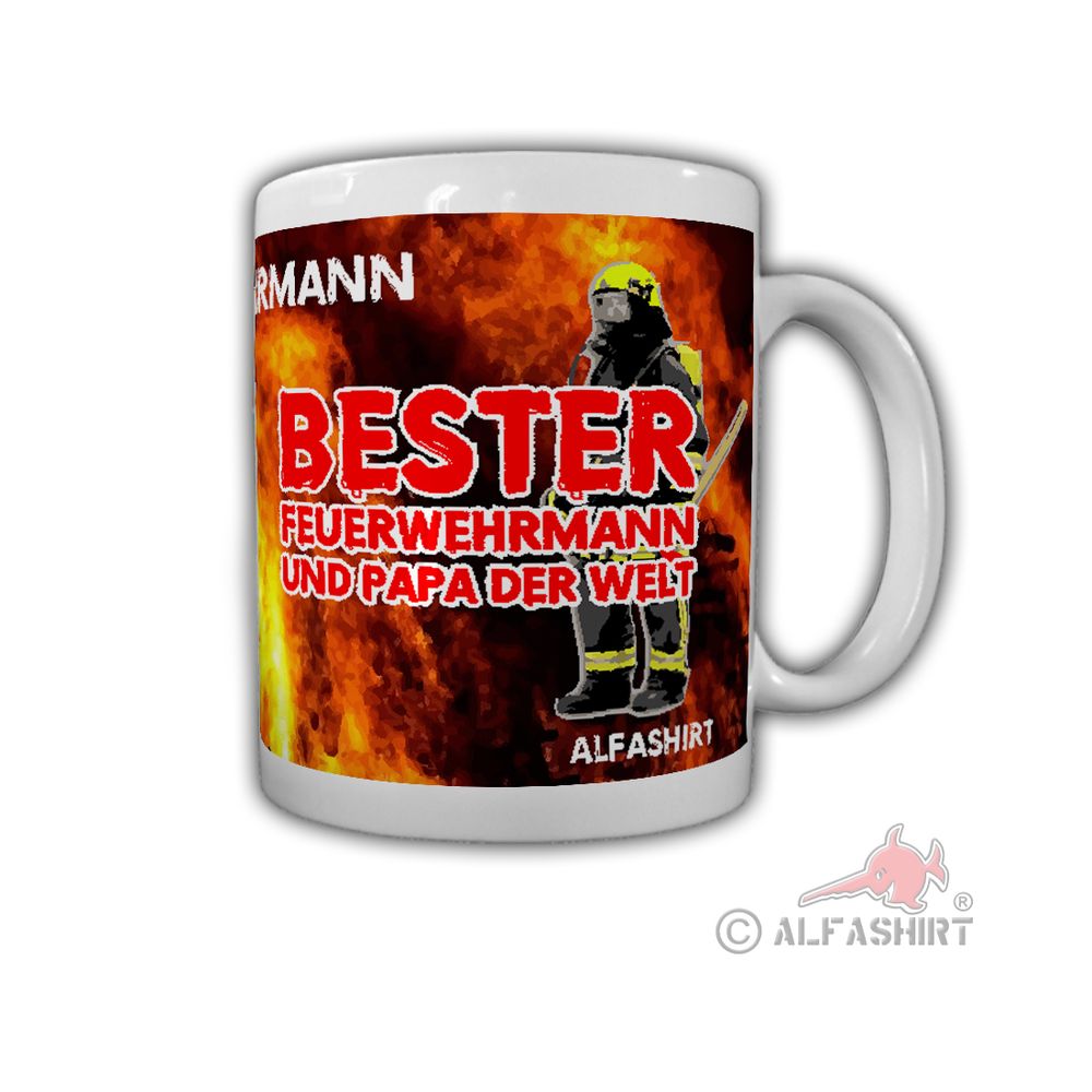 Mug Best Firefighter Best Dad in the World Father's Day Gift Dad # 32140