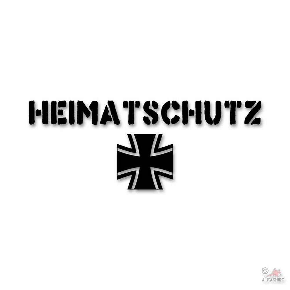 BW Heimatschutz Heimat Cross Soldier rear window Sticker 15x6cm # A4709