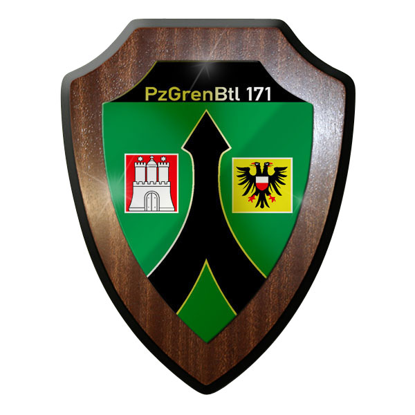 Wappenschild / Wandschild -PzGrenBtl171 Panzergrenadier Bataillon 171 #9654