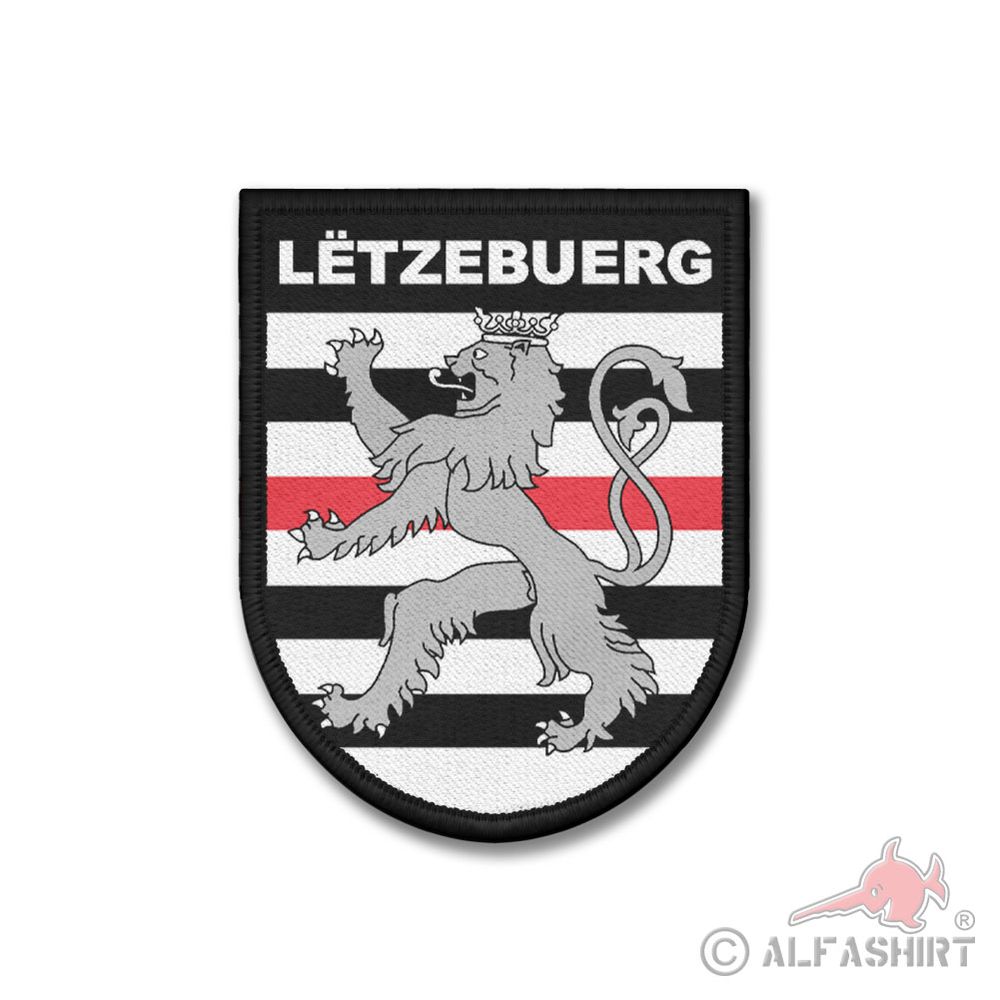 Patch Letzebuerg Feuerwehr Luxemburg Einheit Wappen Uniform  9x7cm #44543