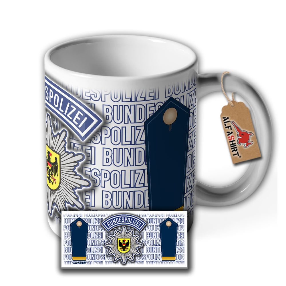 Polizeiratanwärter BPOL PRA Anwärter Höherer Dienst Abzeichen Tasse #29142