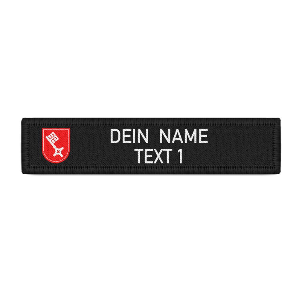 Name tag patch Bremen citizen coat of arms coat of arms personalizable federal state #41696