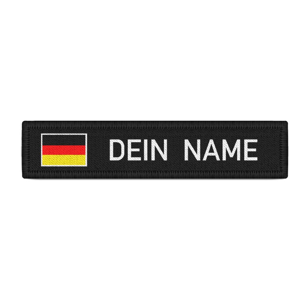 Deutschland Namenschild Patch mit Namen Bundeswehr Polizei Feuerwehr DEU #32321