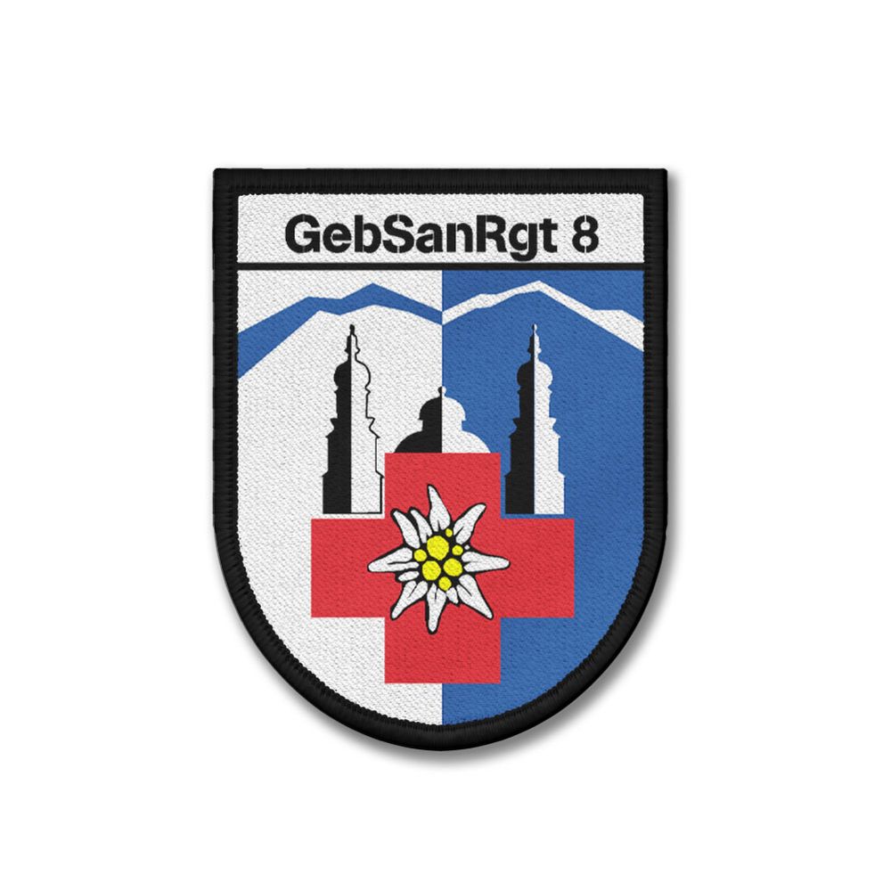 Patch 9x7cm GebSanRgt 8 Gebirgssanitätsregiment Sanitätsregiment #47780