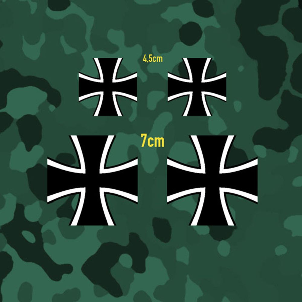 Sticker Luftwaffe BW Bundeswehr Balkenkreuze Modellbau A643
