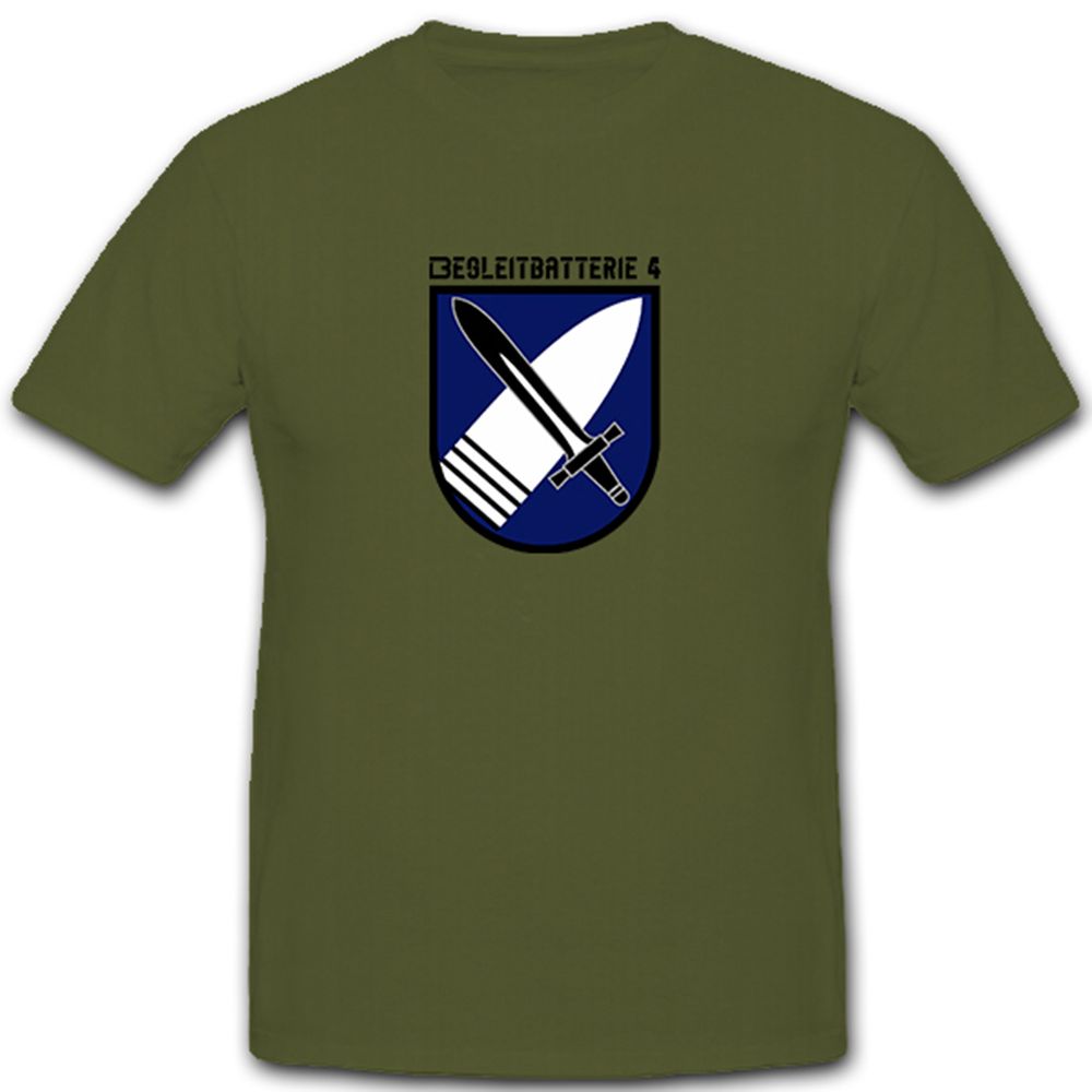 Accompanying Battery BglBttr 4 Bundeswehr Bund Bw Germany Crest - T Shirt # 11216
