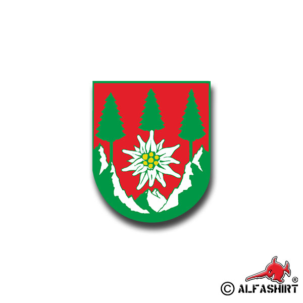 Sticker GebJgBtl 234 Mountain Hunter Battalion Mittenwald 6x7cm A889