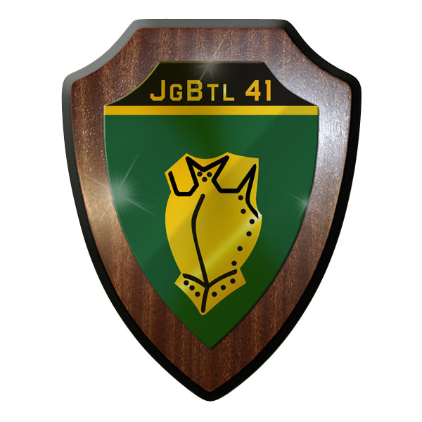 Wappenschild / Wandschild - Jägerbataillon 41 JgBtl Marsch BW Bundeswehr #9709