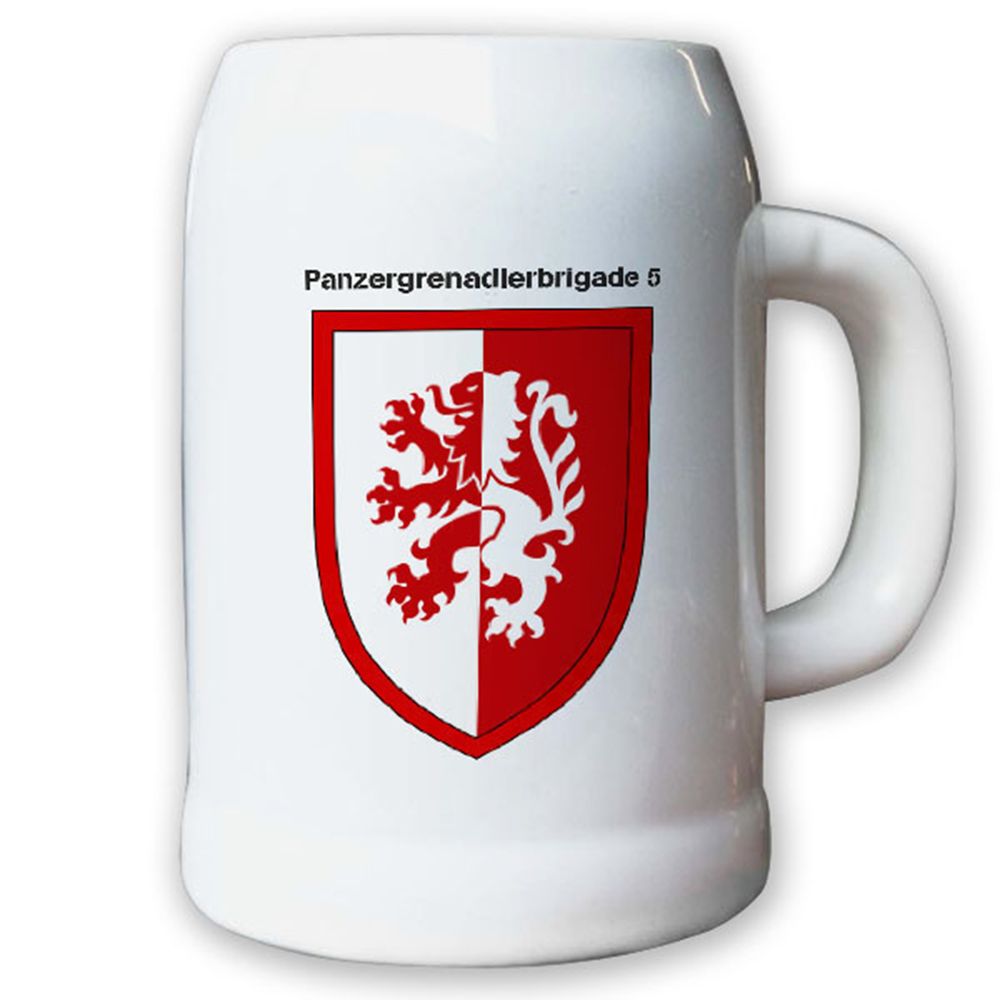 Krug / Bierkrug 0,5l -21.Bierkrug Panzergrenadierbrigade 5 PzGrenBrig #12985