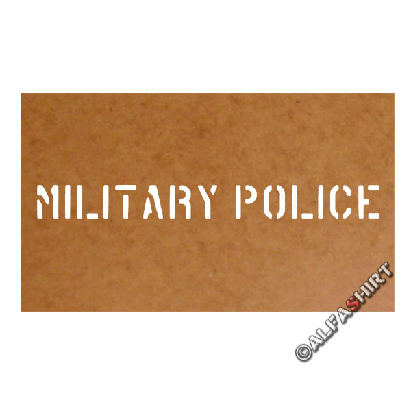 Military Police Bundeswehr oil carton painting template 2,5x26cm # 15164