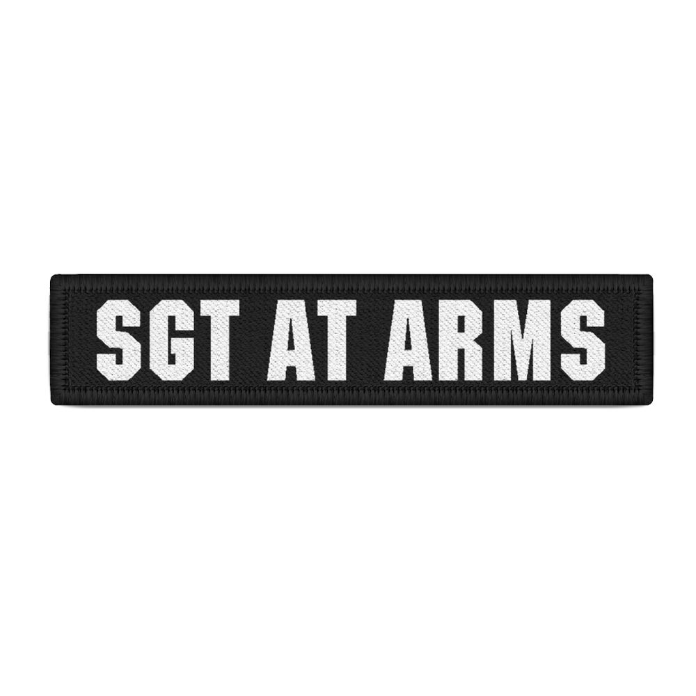Namenspatch Sgt at Arms Onepercenter Rocker Biker Gesetzlos Kutte Uniform #31260
