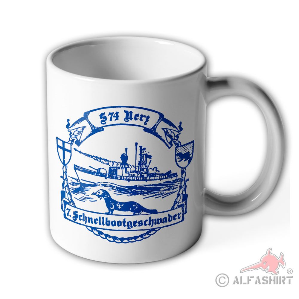 Tasse S74 Nerz Flugkörper-Schnellboot Typ 143A 7 Schnellbootgeschwader #40324