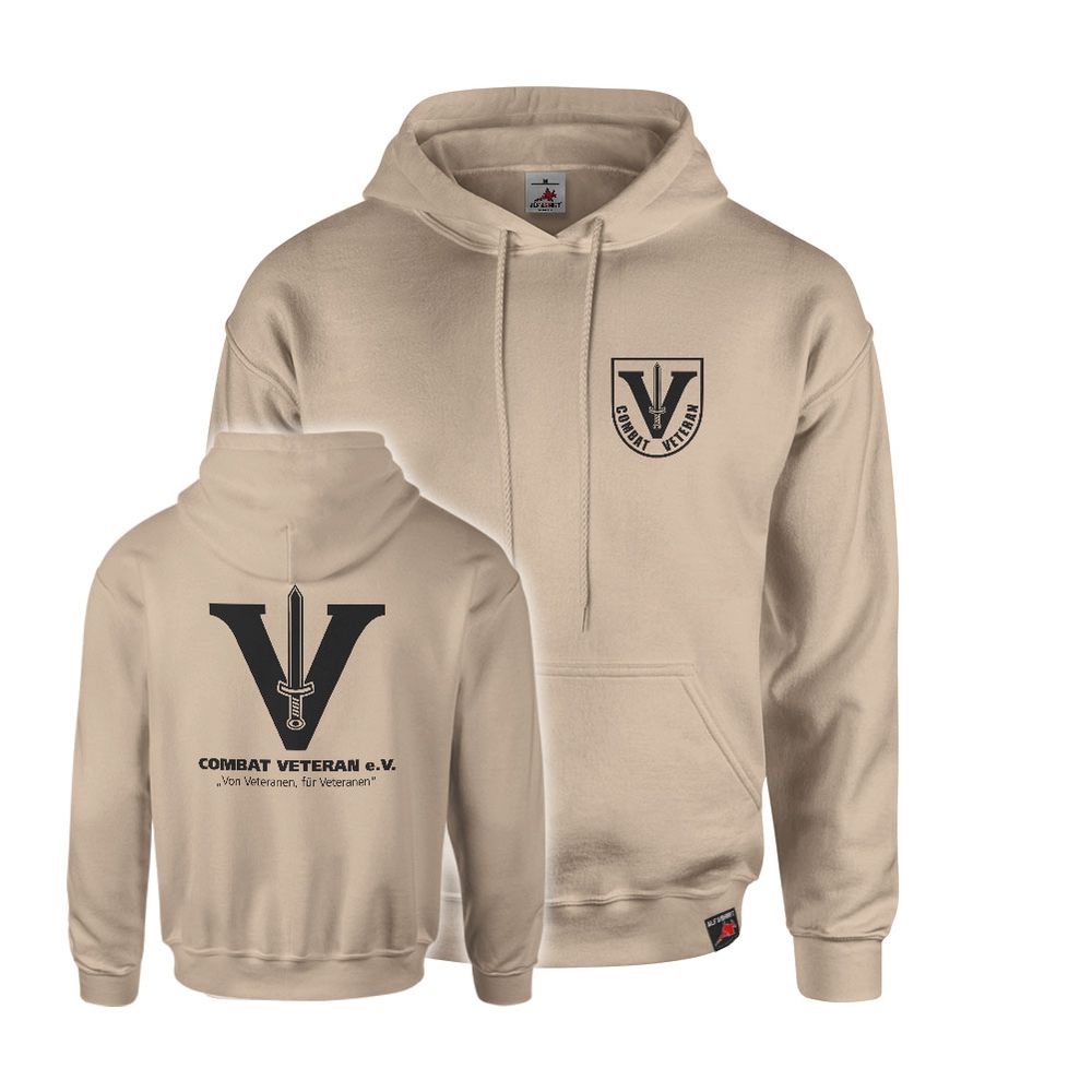 Hoodie Combat Veteran e.V. Sand #47033