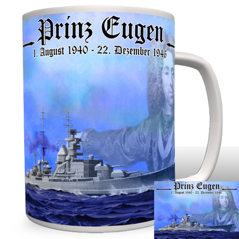 Schwere Kreuzer Prinz Eugen Marine WH Deutschland Schiff - Tasse #2303