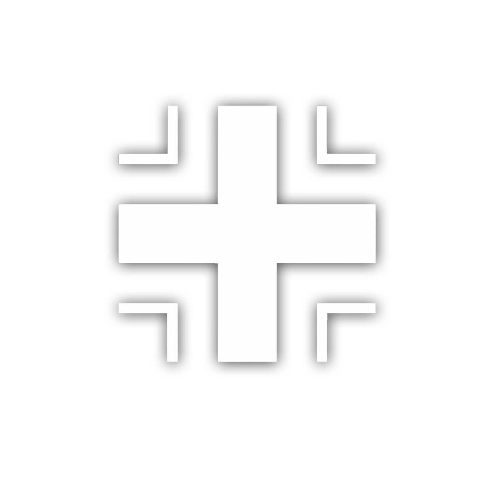 Balkenkreuz Weiss WH Kreuz Aufkleber Emblem Fahrzeug ab 5x5cm #A7079