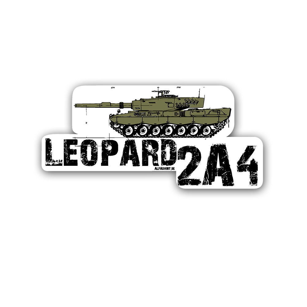 Leopard 2A4 Aufkleber Leo Panzer Bundeswehr 20x9cm  A5388