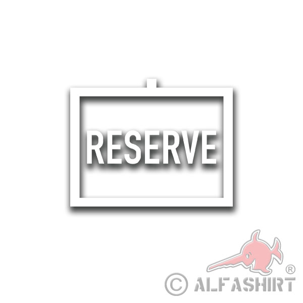Taktische Zeichen Reserve Bundeswehr Aufkleber Symbol Reservisten 18x14cm #A4427