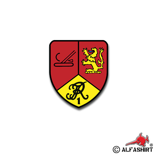 Aufkleber/Sticker FlaRgt 1 Flugabwehr Regiment BW Luftwaffe Gepard 7x6cm A2653