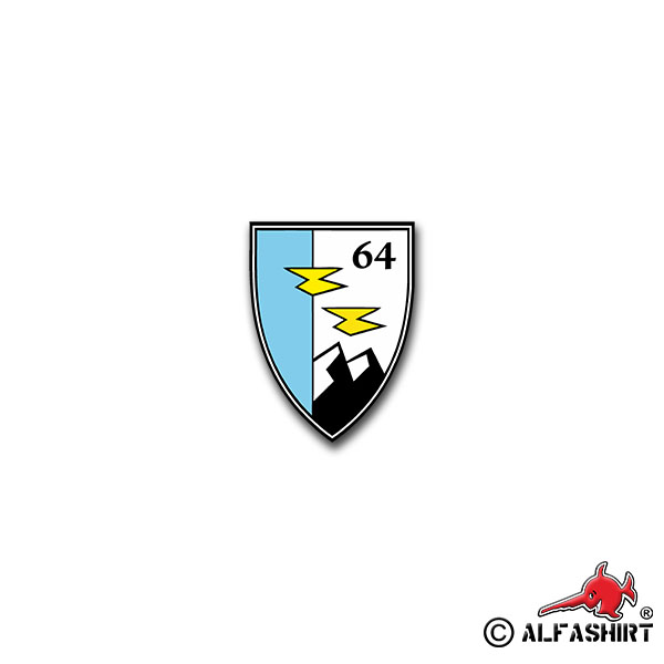 Sticker Helicopter Squadron 64 Luftwaffe Air Force Base 5x7cm A835