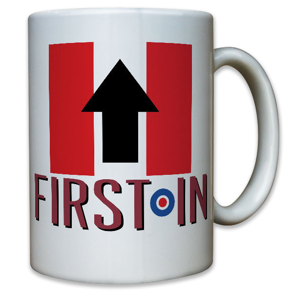 FIRST IN Royal Army Great Britain UK England Fernspäher - Tasse #11017