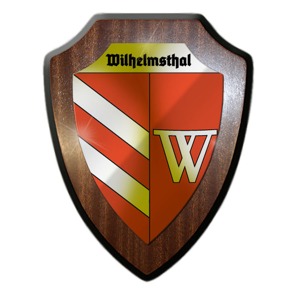 Wappenschild / Wandschild - Wilhelmsthal Polen Schlesien Niederschlesien #25624