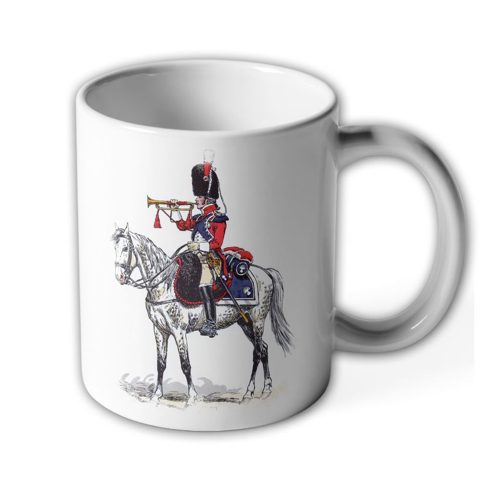 Trompeter Trompete Carabiniers Armee Soldaten Frankreich Reiter - Tasse #11592