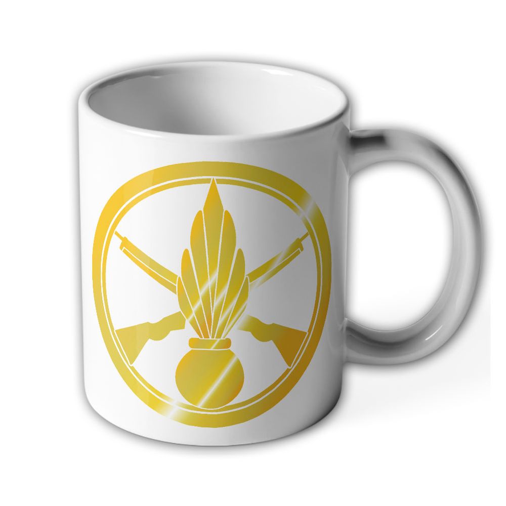 Isaf Tropen Barett Abzeichen Infanterie France Frankreich Legion Tasse #16699