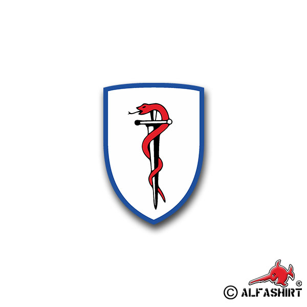 Sticker SanBtl 3 Medical Battalion Paramedic Sani Army 7x5cm A1504