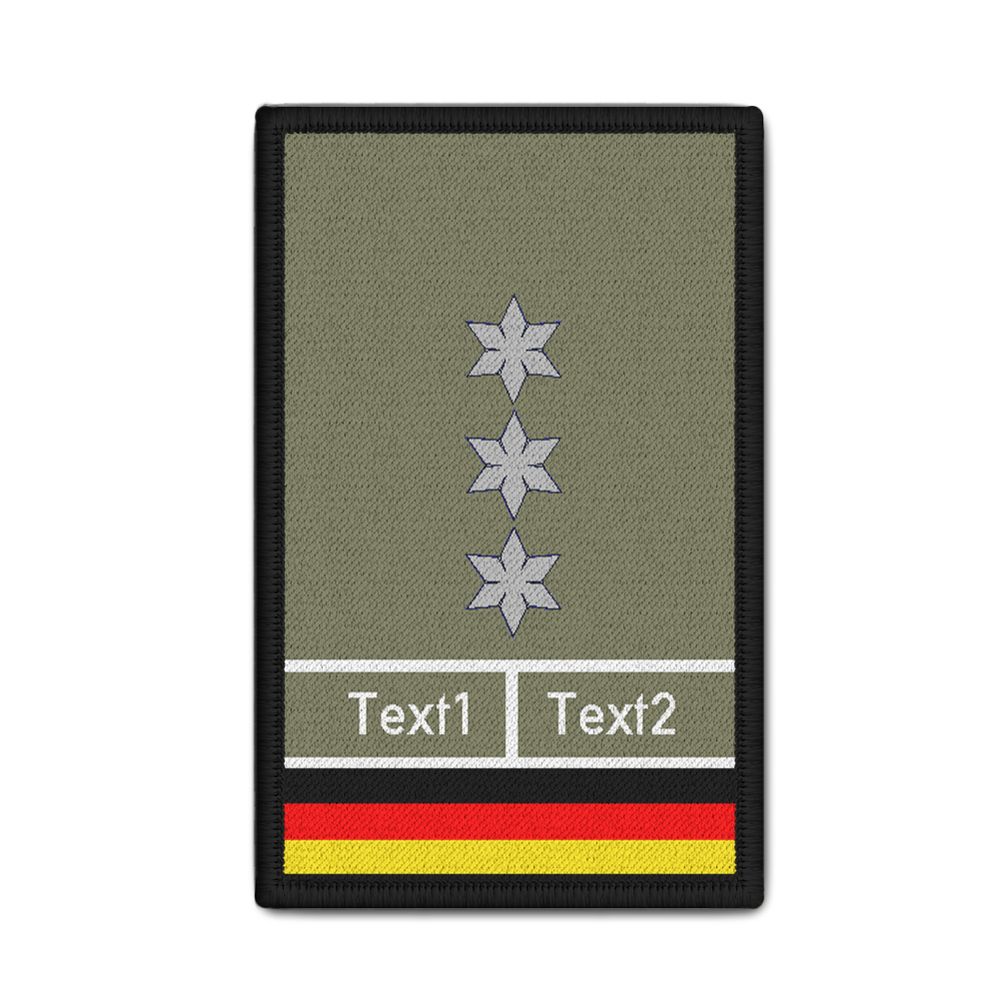 Rank Patch Polizei Dienstgrad zum personalisieren gestalten 9,8x6cm #35433