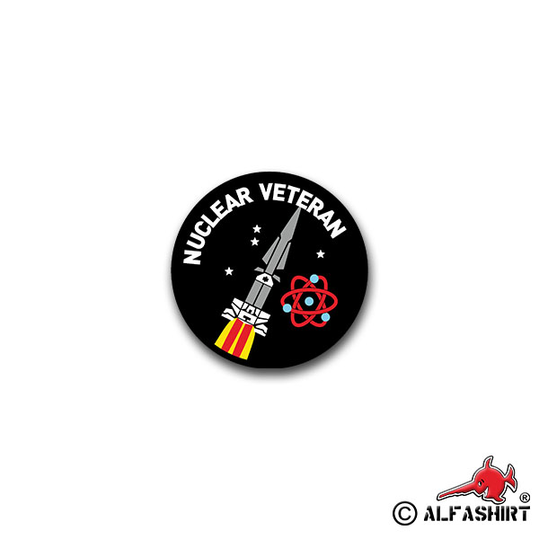 Sticker Nuclear Veteran Hercules Rocket Atomic Weapon Nuclear 7x7cm A1615